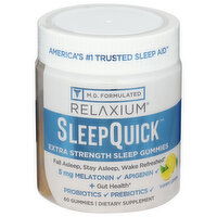 Relaxium Sleep Quick Sleep Gummies, Extra Strength, Yummy Lemon, 60 Each