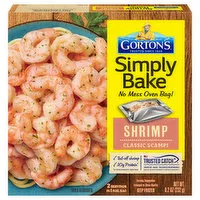 Gorton's Simply Bake Shrimp, Classic Scampi, 8.2 Ounce