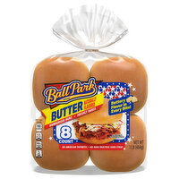 Ball Park Butter Hamburger Buns, 8 Each