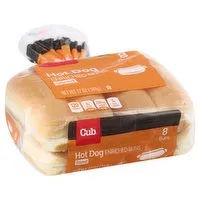 Cub Hot Dog Buns, 8 Count, 11 Ounce