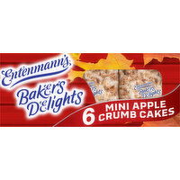 Entenmann's Baker's Delights Apple Brown Sugar Mini Crumb Cakes, 6 packs, 12.25 oz, 6 Each