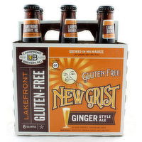 Lakefront New Grist Ginger Beer 6 Pack Bottles, 12 Ounce