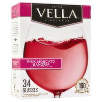 Vella Pink Moscato Sangria, 1.32 Gallon