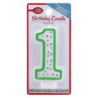 Betty Crocker Birthday Candle, Numeral 1, 3 Inch, 1 Each