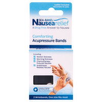 Sea-Band Nausea Relief Acupressure Bands, Comforting, 2 Each