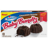 Hostess Baby Bundts Cakes, Mini, Chocolate Drizzle, 8 Each