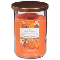 Candle Essentials Candle, Pumpkin Vanilla, 1 Each