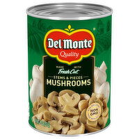 Del Monte Fresh Cut Stems & Pieces Mushrooms, 8 Ounce