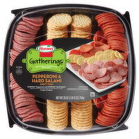Hormel Gatherings Pepperoni & Hard Salami Party Tray, 28 Ounce