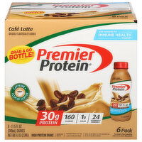 Premier Protein Protein Shake, Cafe Latte, 6 Each