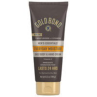 Gold Bond Men's Essentials Daily Body & Hand Cream, Men's Essentials, Everyday Moisture, 6.5 Ounce