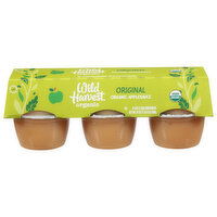 Wild Harvest Applesauce, Organic, Original, 6 Each