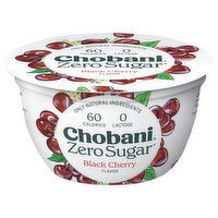 Chobani Yogurt, Zero Sugar, Black Cherry Flavor, 5.3 Ounce