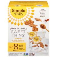 Simple Mills Sweet Thins, Honey Cinnamon, Seed & Nut Flour, 8 Each