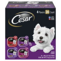 Cesar Classic Loaf in Sauce Canine Cuisine, 4 Flavors, Classic Loaf in Sauce, 24 Each