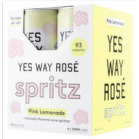 Yes Way Rose Pink Lemonade Spritz 4 Cans, 1000 Millilitre