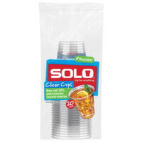 Solo Clear 18 Fl Oz Plastic Cups, 20 Each