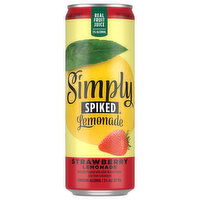 Simply Spiked Beer, Strawberry Lemonade, 24 Fluid ounce