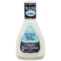 Ken's Steak House Dressing, Chunky Blue Cheese, 16 Fluid ounce