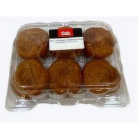 Cub Bakery Apple Cinnamon Sugar Creme Muffins, 6 Count, 1 Each