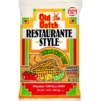 Old Dutch Restaurante Style Mexican Street Corn Premium Tortilla Chips, 13 Ounce