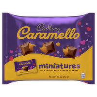 Cadbury Milk Chocolate, Creamy Caramel, Miniatures, 7.5 Ounce