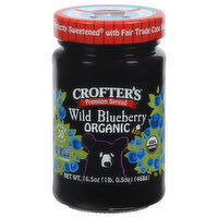 Crofter's Premium Spread, Organic, Wild Blueberry, 16.5 Ounce