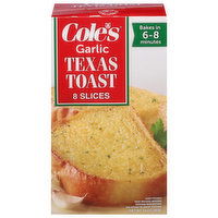 Cole's Texas Toast, Garlic, 8 Each