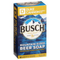 Duke Cannon Supply Co. Busch Beer Soap, Refreshing Sandalwood Scent, Mountain-Sized, 10 Ounce