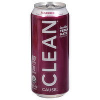 Clean Cause Yerba Mate Beverage, Sparkling, Blackberry, 16 Fluid ounce