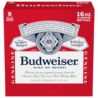 Budweiser Beer, Lager, 8 Each