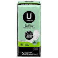 U by Kotex Clean & Secure Liners, Long, 16 Each