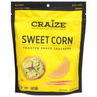 Craize Corn Crackers, Toasted, Sweet Corn, 4 Ounce