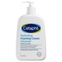 Cetaphil Cream Cleanser, Hydrating, Foaming, 1 Each