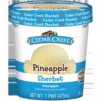 Cedar Crest Pineapple Sherbet, 1 Pint