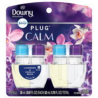 Downy Infusions Plug Calm Lavender & Vanilla Bean Scented Oil Refill, 2 Each