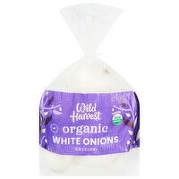 Wild Harvest White Onions, Organic, 32 Ounce