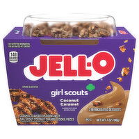 Jell-O Refrigerated Desserts, Girl Scouts, Coconut Caramel, 2 Each