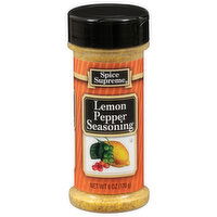 Spice Supreme Seasoning, Lemon Pepper, 6 Ounce