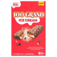 100 Grand Ice Cream Bars, Caramel Flavored, 6 Each