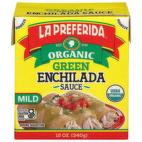 La Preferida Sauce, Organic, Green, Mild, 12 Ounce