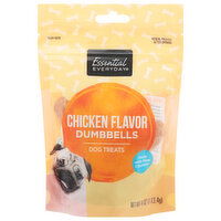 Essential Everyday Dog Treats, Chicken Flavor, Dumbbells, 4 Ounce