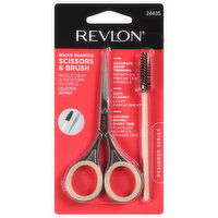 Revlon Scissors & Brush, Brow Shaping, 1 Each