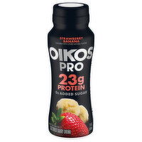 Oikos Pro Cultured Dairy Drink, Strawberry Banana, 7 Fluid ounce