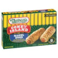 Nathans Nathan's Famous Coney Island Frozen Beef Bagel Dogs, 20 Ounce