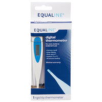 Equaline Thermometer, Digital, Rigid Tip, 1 Each