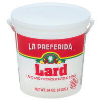 La Preferida Lard, 64 Ounce