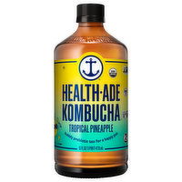 Health-Ade Kombucha, Tropical Pineapple, 16 Fluid ounce