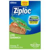 Ziploc Seal Top Bags, Sandwich, Mega Pack, 270 Each