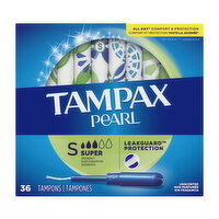 Tampax Pearl Tampax Pearl Tampons, Super 36 Ct, 36 Each